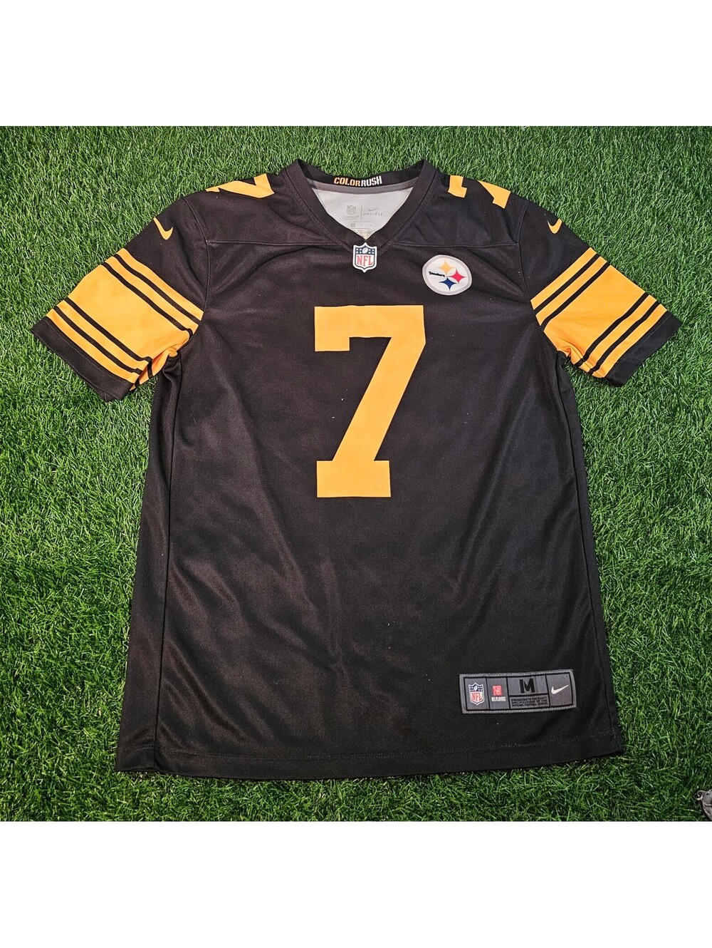 Authentic NFL Pittsburgh Steelers Color Rush #7 Football Jersey Medium